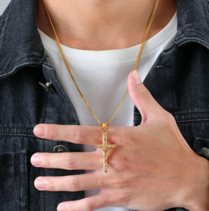 Manta Católica + Colar Cruz Ouro 24K GRÁTIS