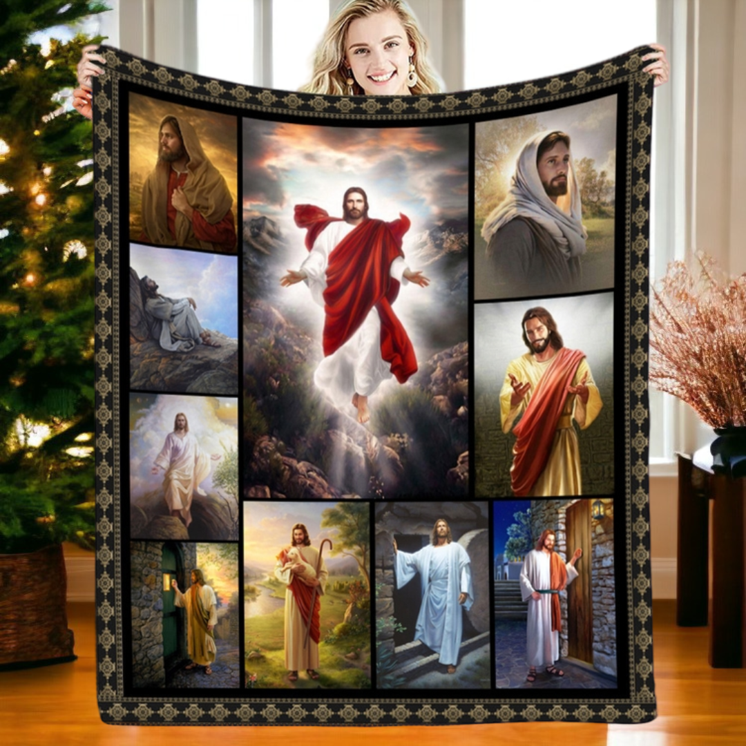 Mantas Católicas para Navidad + Collar Cruz Plateado GRATIS